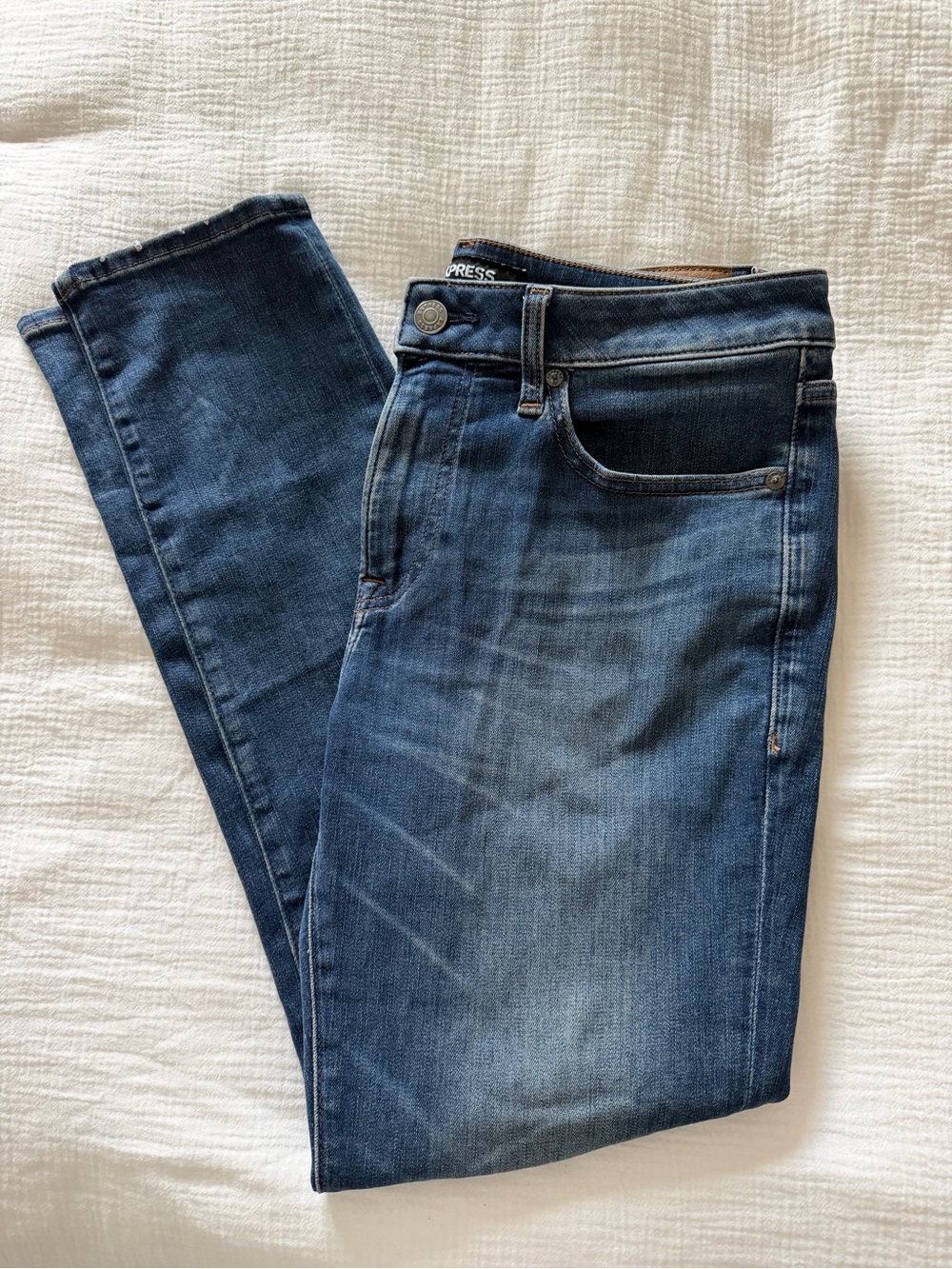 Classic Dark Blue Men’s Jeans Slim Fit 31x30